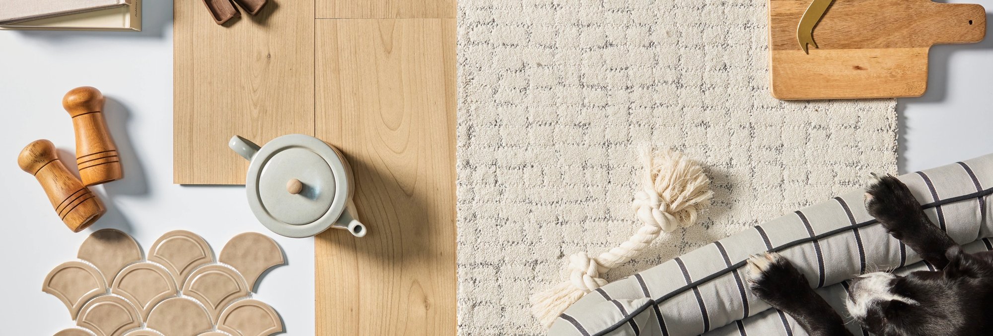 Laminate flooring in a stylish living space